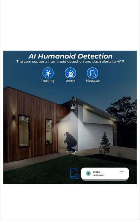 SE-TQ5-4G Solar Powered 4G Surveillance Camera iCSee App