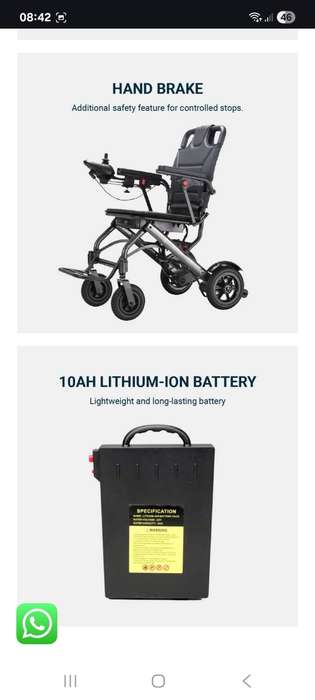 Ultra-lightweight & Aeroplane-Friendly Easy Folding Electric Wheelchair