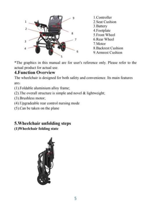 Ultra-lightweight & Aeroplane-Friendly Easy Folding Electric Wheelchair
