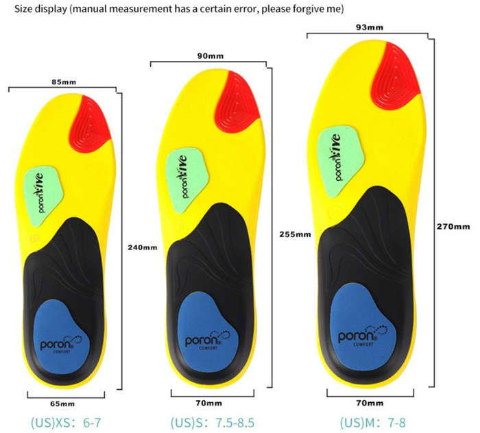 Poron Arch Support Sports Insole