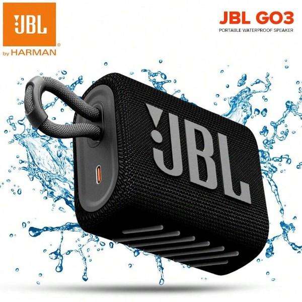 JBL - GO3 - Portable Wireless Bluetooth Speaker - Black