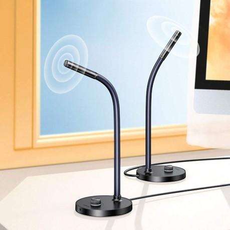 UGREEN - CM564 - Adjustable USB Desktop Microphone With 3.5mm Port - Black