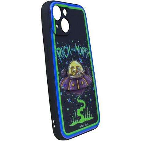 Rick And Morty UFO Inspired Phone Case For iPhone 15 - Black
