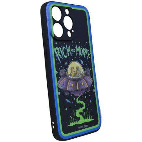 Rick And Morty UFO Inspired Phone Case For iPhone 15 Pro Max - Black