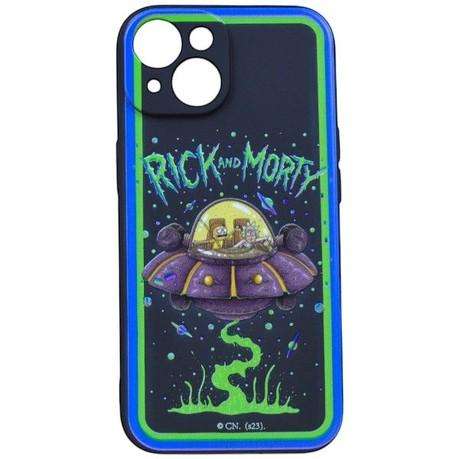 Rick And Morty UFO Inspired Phone Case For iPhone 15 - Black