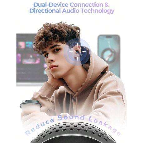 HAVIT - TW980 - Waterproof Open Ear Clip Earbuds With Dual Mic ENC - Black