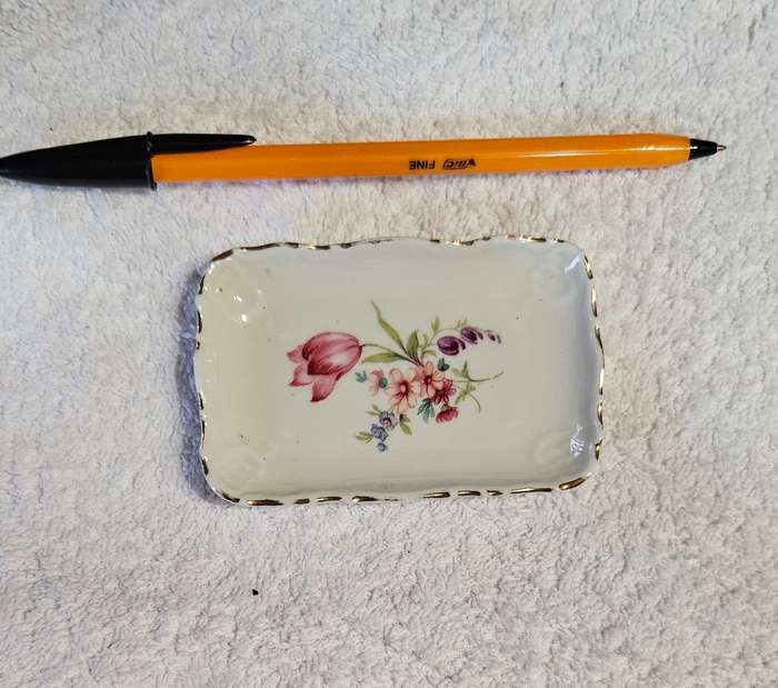 Small Floral Butter Dish