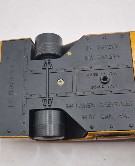 Vintage 1:26 scale model of a McLaren-Chevrolet M8F Can-Am