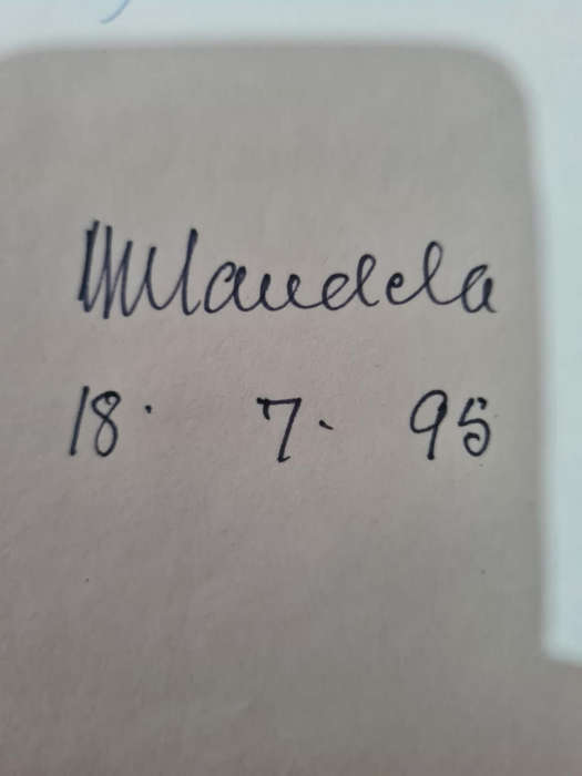 Long Walk to FreedomBook signed by Nelson Mandela
