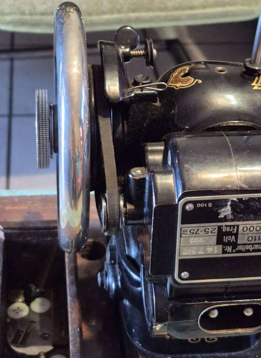 Vintage Naumann Hand-Crank Sewing Machine