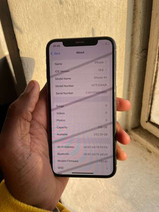Apple iPhone XS,256gb, 92%, silver