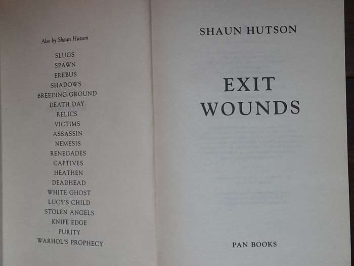 Shaun Hutson - set of 10 books