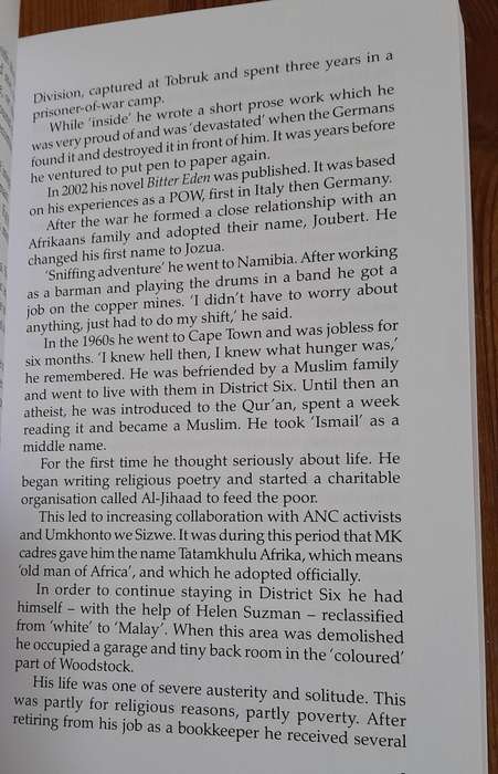 Chris Barron - Collected South African Obituaries