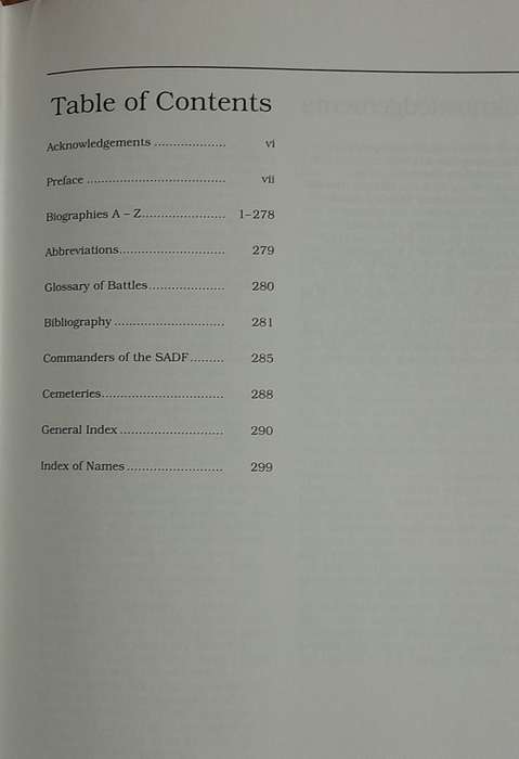 South African Military - Who's Who by Ian Uys