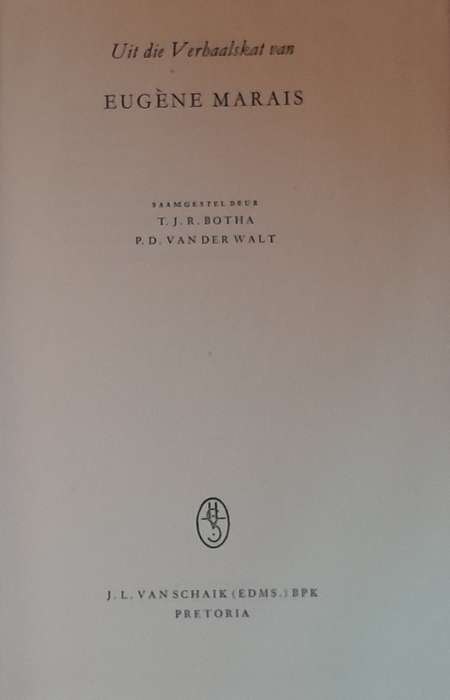 Eugene Marais - stel van 4 boeke