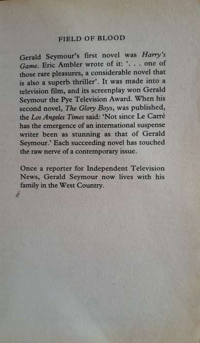 Gerald Seymour - set of 12 books