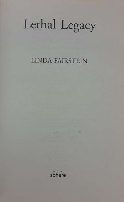 Linda Fairstein - set of 4 books