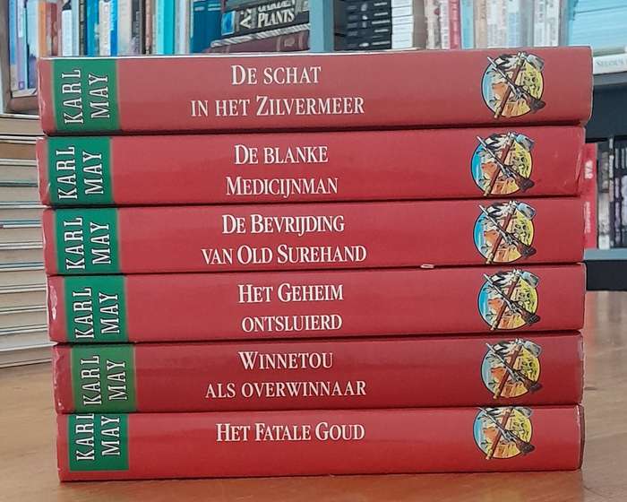 Karl May -  set of 6 Dutch books for children