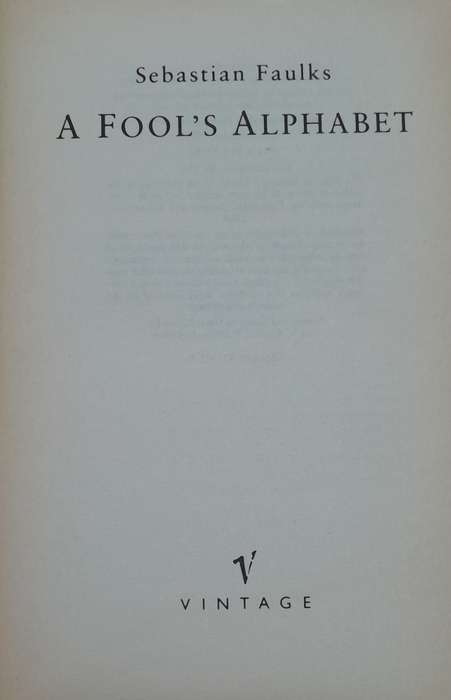 Sebastian Faulks - set of 6 books