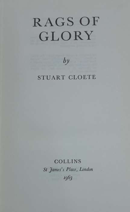 Stuart Cloete - set of 3 books
