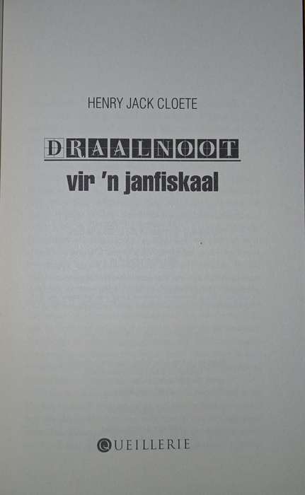 Draalnoot vir 'n janfiskaal
