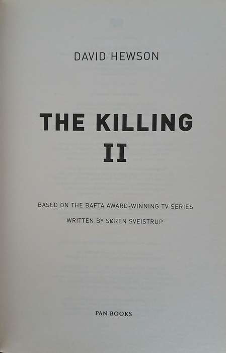 The killing 2 - David Hewson
