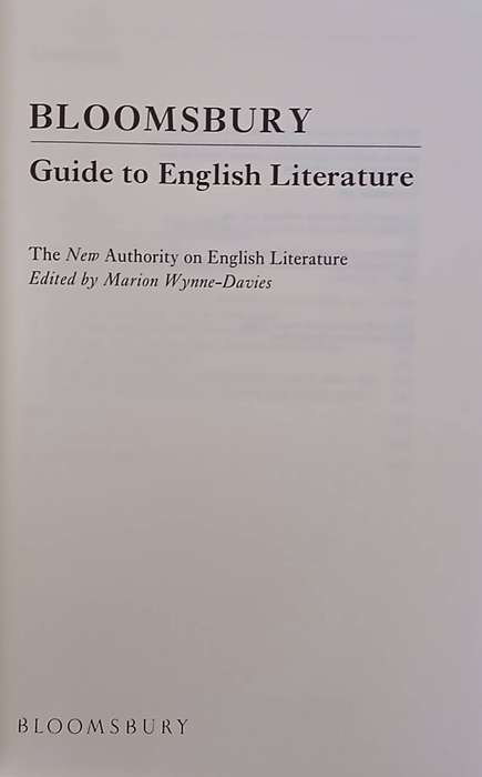 Bloomsbury  Guide To English literature