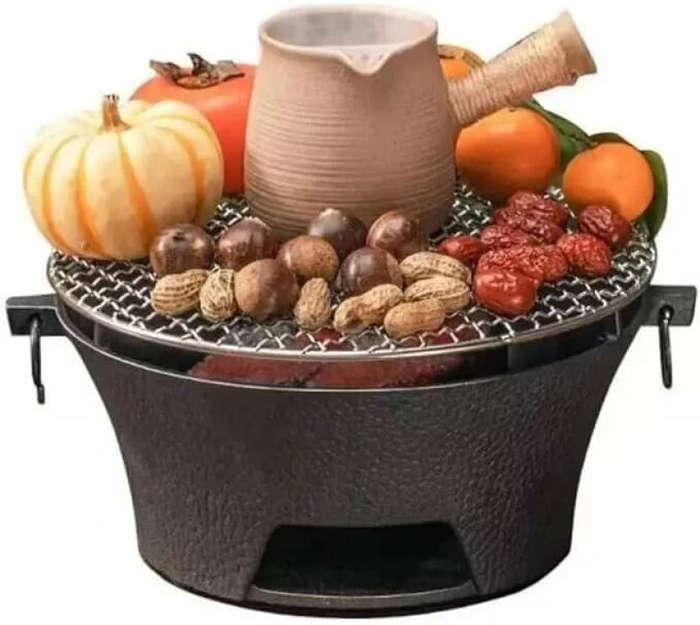 Compact Tabletop Charcoal Braai & Grill  Portable, Solid Fuel, Perfect for Patios & Load Shedding