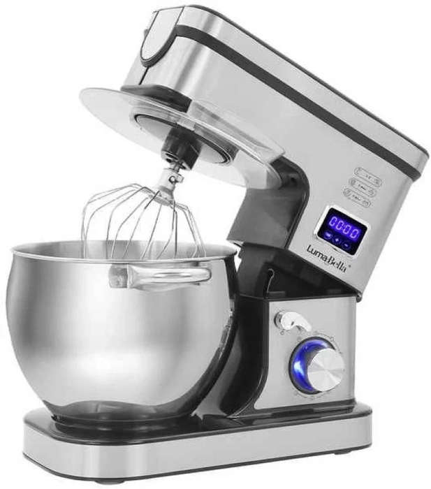 LumaBella 2000W 6-in-1 Stand Mixer & Grinder  Multi-Functional, Stainless Steel Bowl, with Digital