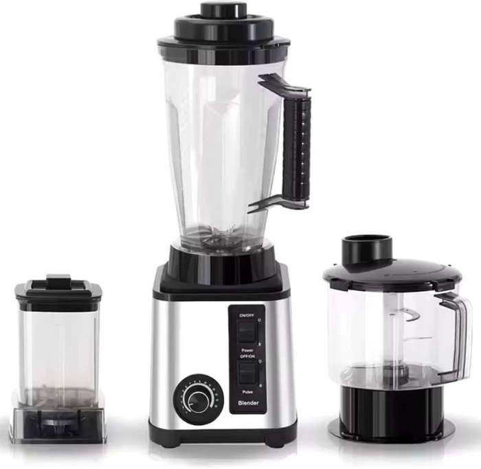 LumaBella 600W 3-in-1 Multi-Functional Blender and Juicer  with Grinder and Chopper, for All Your K