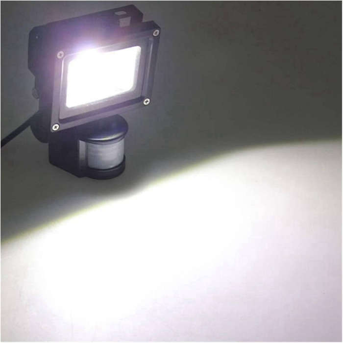 Waterproof 30W LED Floodlight with Motion Sensor  Adjustable, Outdoor Security Light