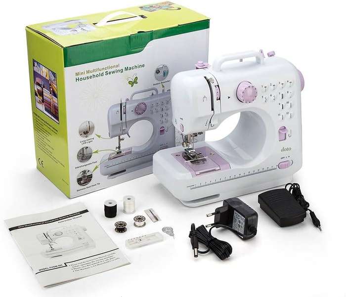 Compact & Portable Mini Sewing Machine  Beginner-Friendly, Multi-Stitch, and Lightweight