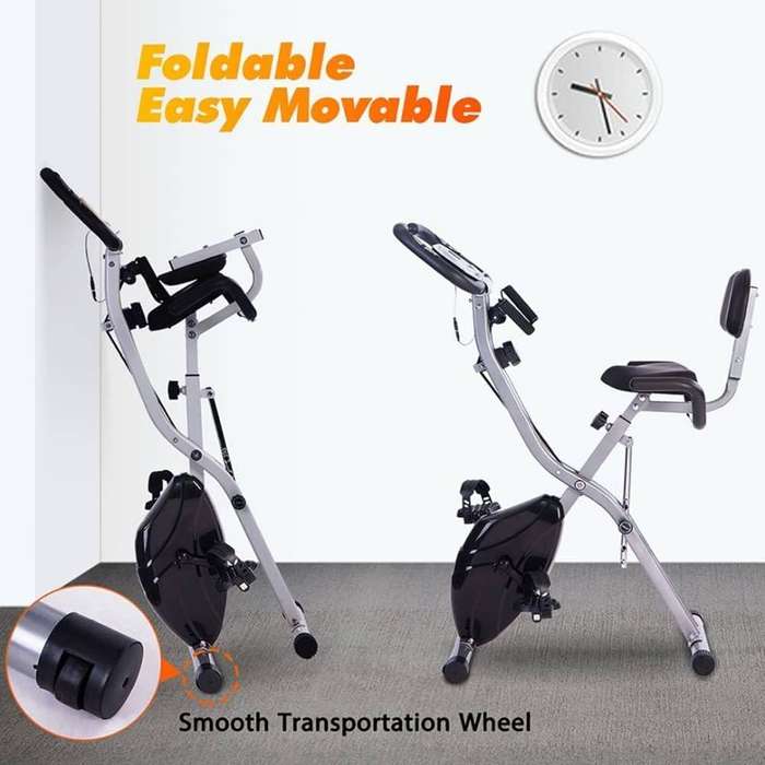 Indoor Cycling Exercise Bike - Stationary Fitness Bike with Shock Absorption System