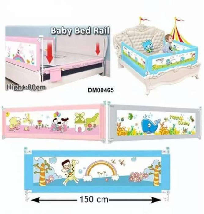 Adjustable Baby Bed Safety Rail  150cm Anti-Fall Guard for Toddler Beds