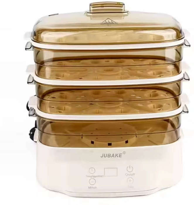 Jubake Electric Food Steamer - Multi-Tier Steamer for Healthy Cooking