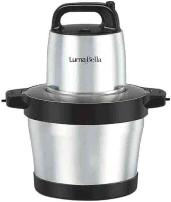 LumaBella Electric Chopper  500W, Stainless Steel, Multi-Function with Safety Lock