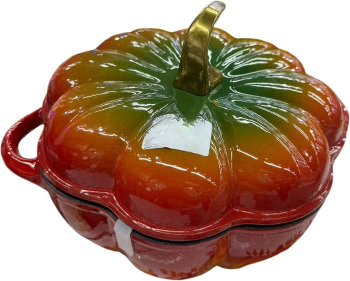 Ceramic Serving Bowl With Lid F38-3-1  (Pack of 1, Red, Green)