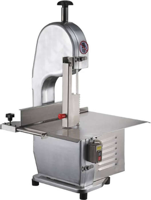 Heavy-Duty Electric Bone and Meat Saw  1.1KW, Stainless Steel, Tabletop Band Saw