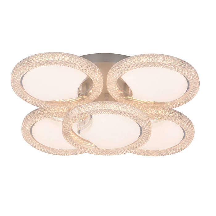 Modern 140W LED Ceiling Light  Dimmable with Remote Control, 3000K-6000K Adjustable Color Temperatu