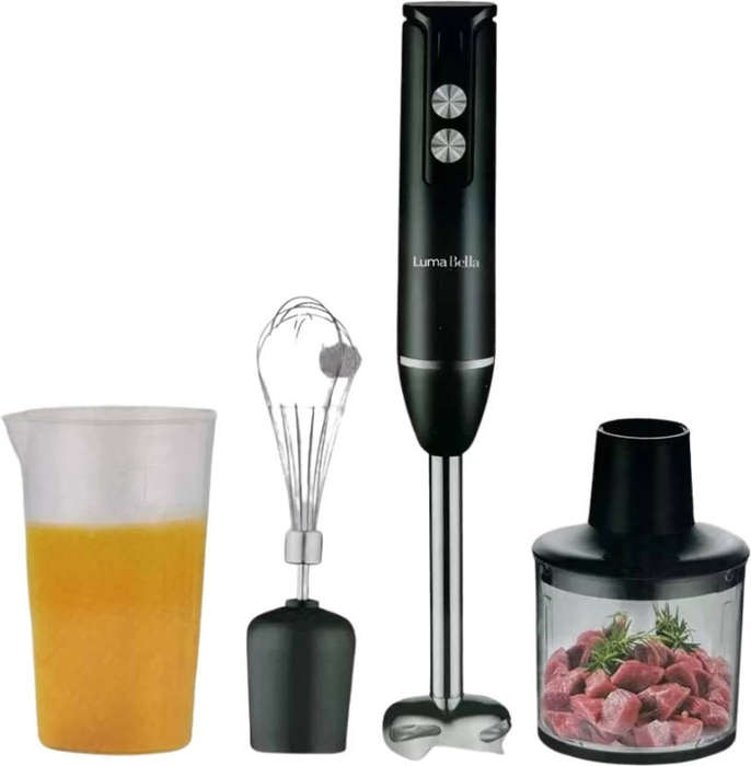 500W Hand Blender & Whisk Set  4-in-1 Multi-Function Immersion Blender, Easy to Clean