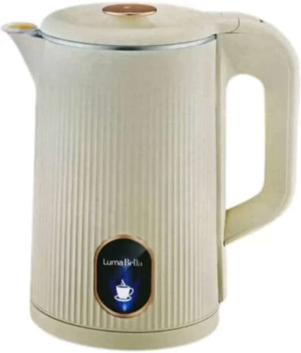 1500W 2.5L Electric Kettle  Stylish Ribbed Design, 360° Rotational Base, and Auto Shut-Off