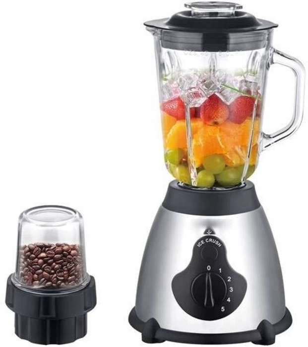 500W LumaBella 2-in-1 Multi-Purpose Food Processor and Blender  with Grinder and Jug