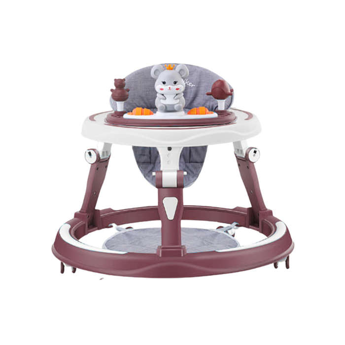 Multi Function Adjustable Height Audible Baby Walker with Lights