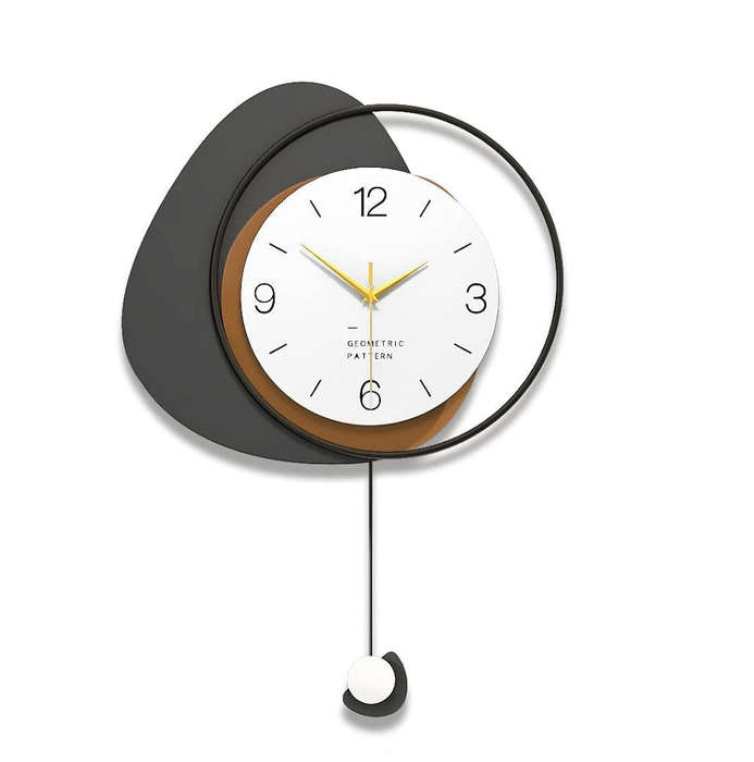 Modern Pendulum Wall Clock | Silent Non-Ticking