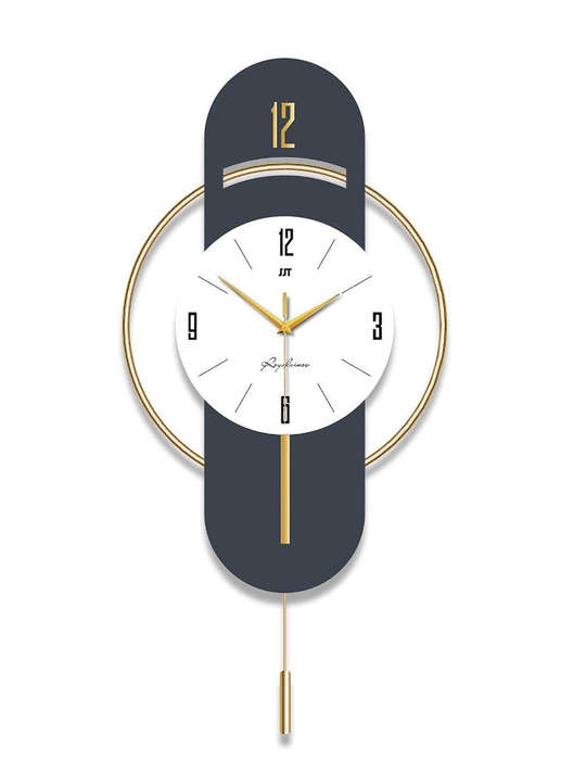 Modern Decor Wall Clock - Non Ticking & Battery Powered