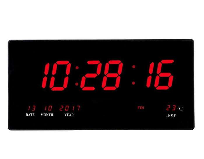 LED digital calendar temperature creative clock