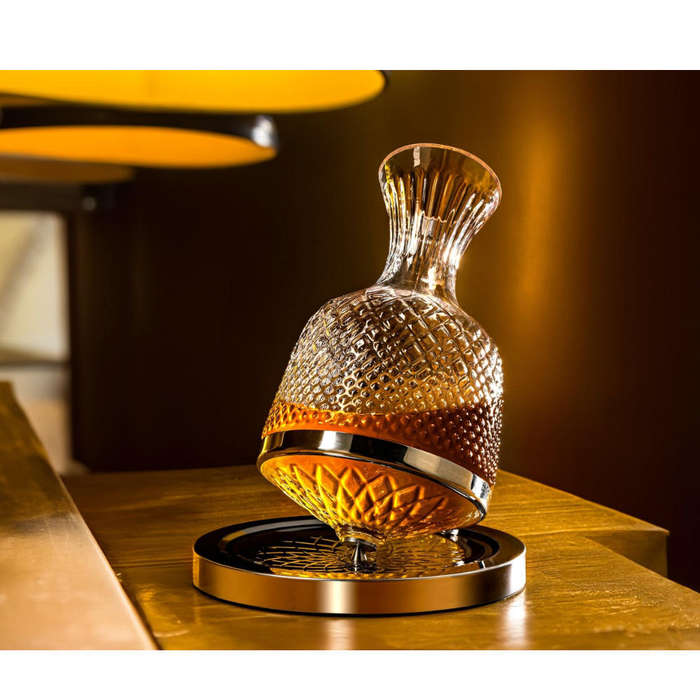 360 Crystal glass Spinning Decanter