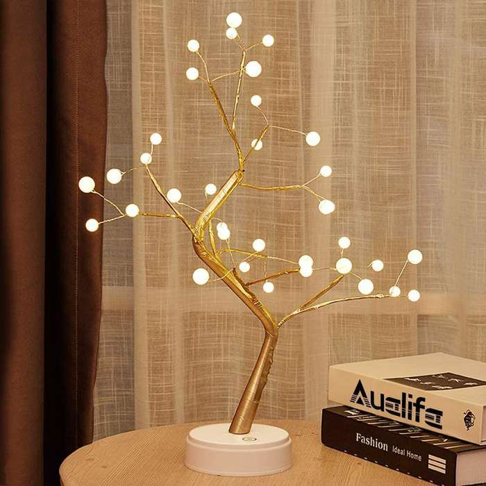 50CM Decorative Wired Tree Table LED Lamp
