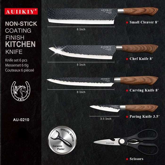 Kitchen Cooking Novelty Professional Chef Quality Knife Set of 7