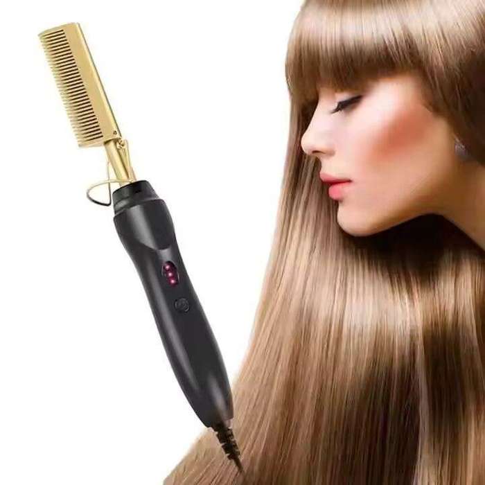 Hot Comb - Electric Straightening Hot Comb for Hair and Wigs